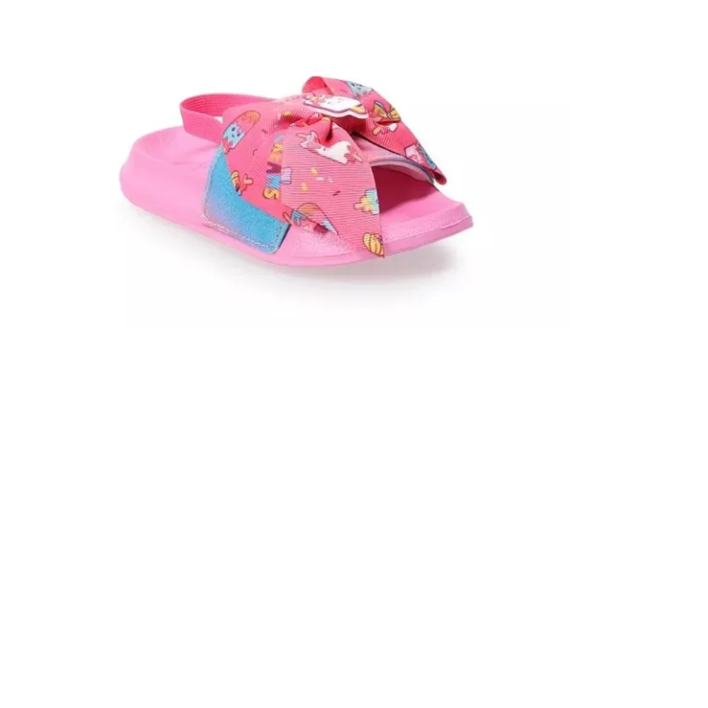 NWT Jojo Siwa Girls' Slide Sandals, Toddler, Pink